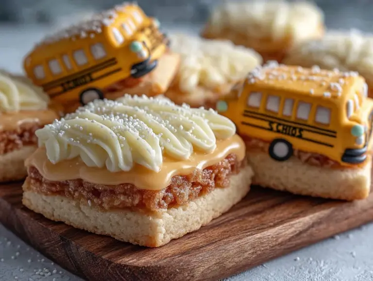 soft frosted back to school bus sugar cookies - featured image