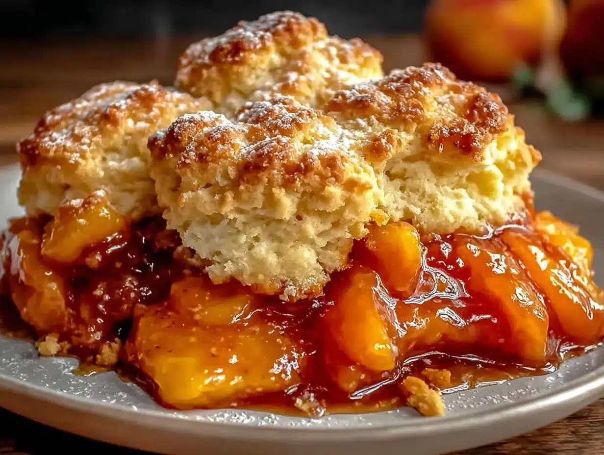 southern fresh peach cobbler preparation steps