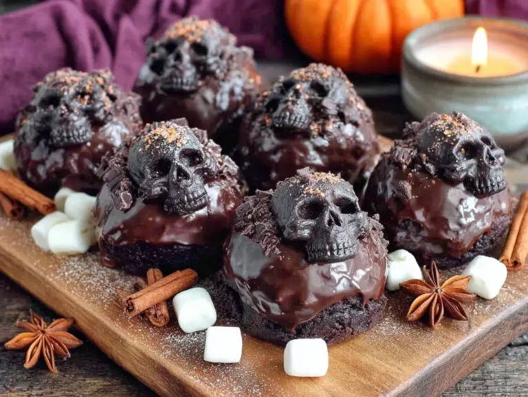 spooky Halloween hot cocoa bomb - featured image