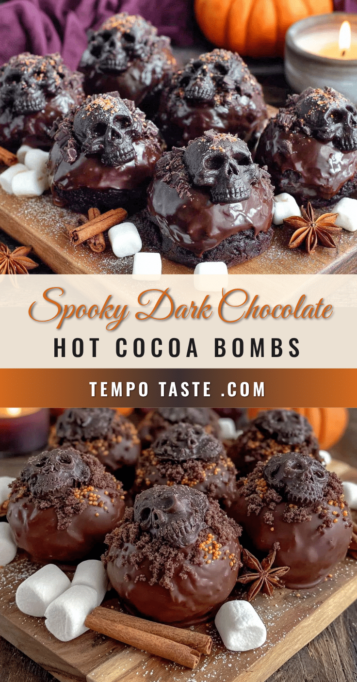 spooky Halloween hot cocoa bomb recipe