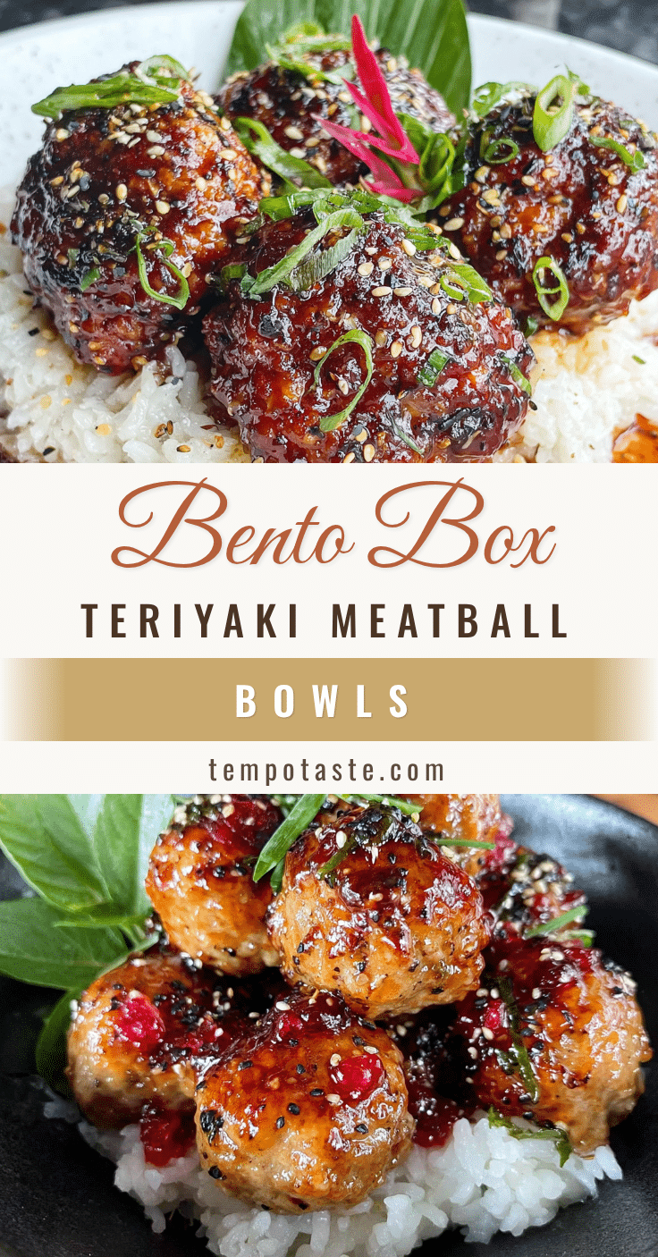 easy bento box chicken teriyaki meatballs recipe