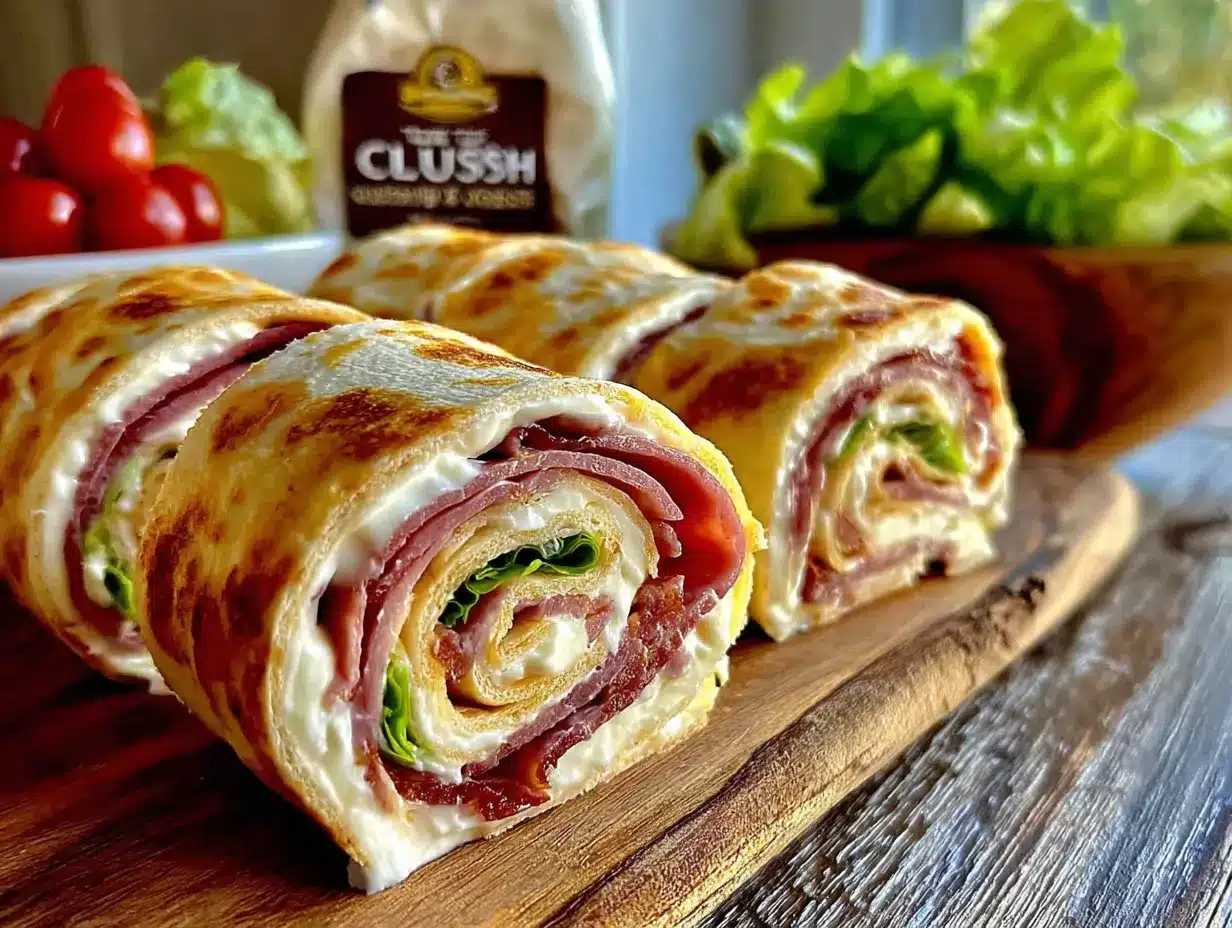 easy turkey pinwheel lunchbox roll-ups with cream cheese preparation steps